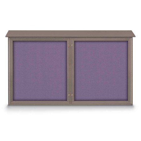 United Visual Products Open Faced Traditional Corkboard, 72x48" UV646A-BRONZE-RUBBER